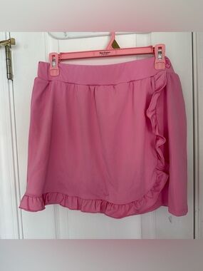 Juicy Couture Pink Ruffle Skort Wrap Mini Skirt Y2K Coquette NWT large
